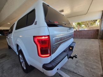 F150 Camper Shell topper extended bed bars