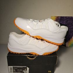 Size 3y - Kids Citrus Jordan 11 Low's  - $100