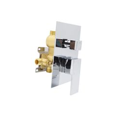 Drettyer Solid Brass Shower Valve Pressure Balancing Mixer Control 3 Outlet Function (Chrome)
