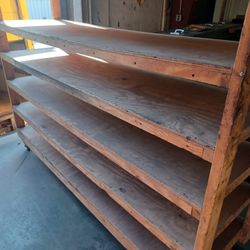 Heavy Duty Wooden Rolling Shelves Read Below 
