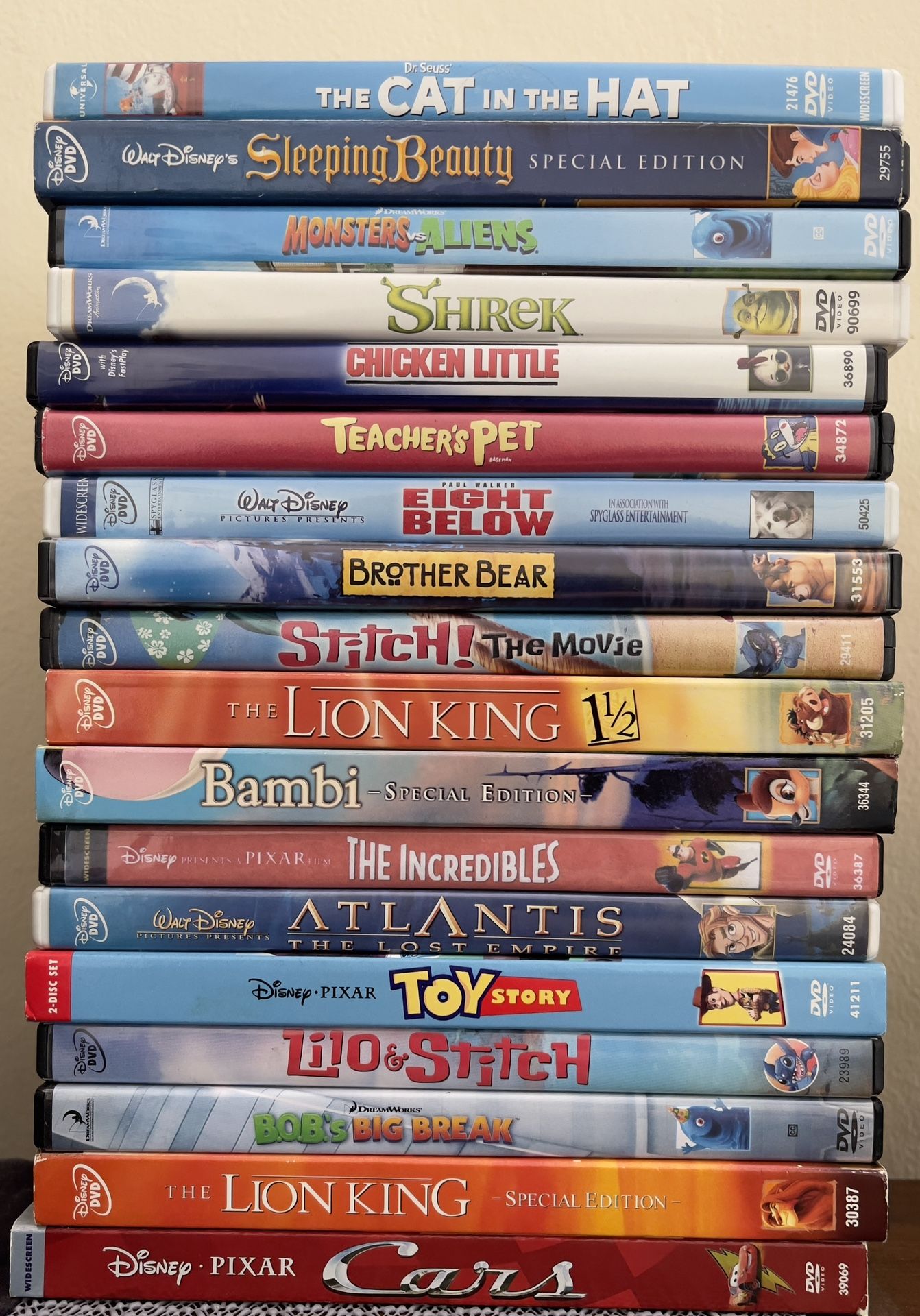Disney And Dreamworks Dvds