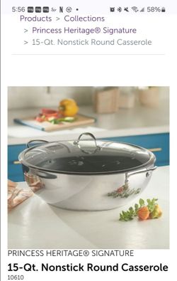 15qt. Casserole Princess house