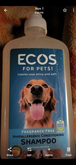 Dog hypoallergenic shampoo, see 2nd pic