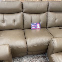 Coffee Brown 3 Piece Recliner Sofa 