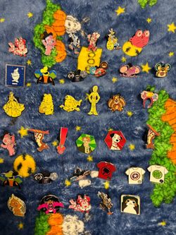 Disneyland pin lot of 35 park trading pins
