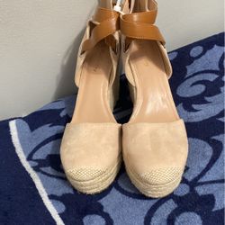 PiePieBuy Womens Wedge Espadrille Ankle Strap Closed Cap Toe Platform Heeled Sandals