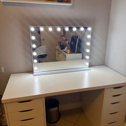 White LED Vanity Mirror