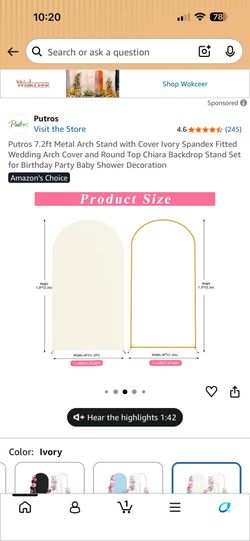 Arch Stand with Cover