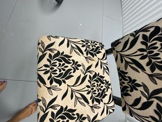 Floral Upholstered Chair Set of 2