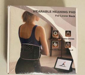 New & Factory Sealed Cordless Wearable Heating & Vibration Pad for Lower Back Relief