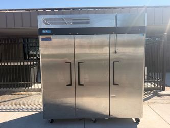 M3 Commercial 3-Door Stainless Steel Refrigerator