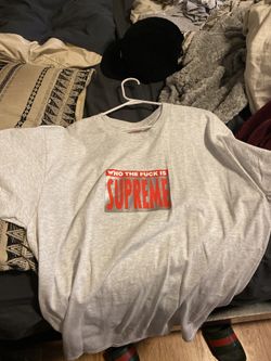 Supreme who the f*** tee shirt