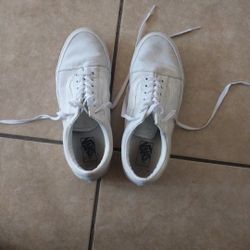 Old Skool White Vans