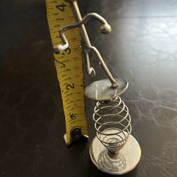 Metal Spring Figurine, Toy Train, White Laundry Basket & Igloo Cooler