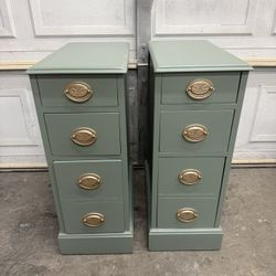 Wooden Nightstand Set