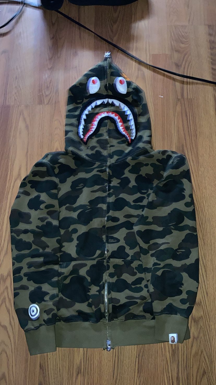 Green Camo Bape Hoodie
