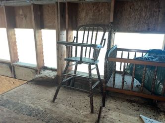 Wood high chair