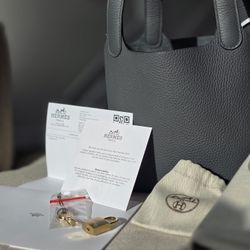 Hermès Picotin 18 Gris Misty NEW Full Set + Receipt (NJ/NYC)