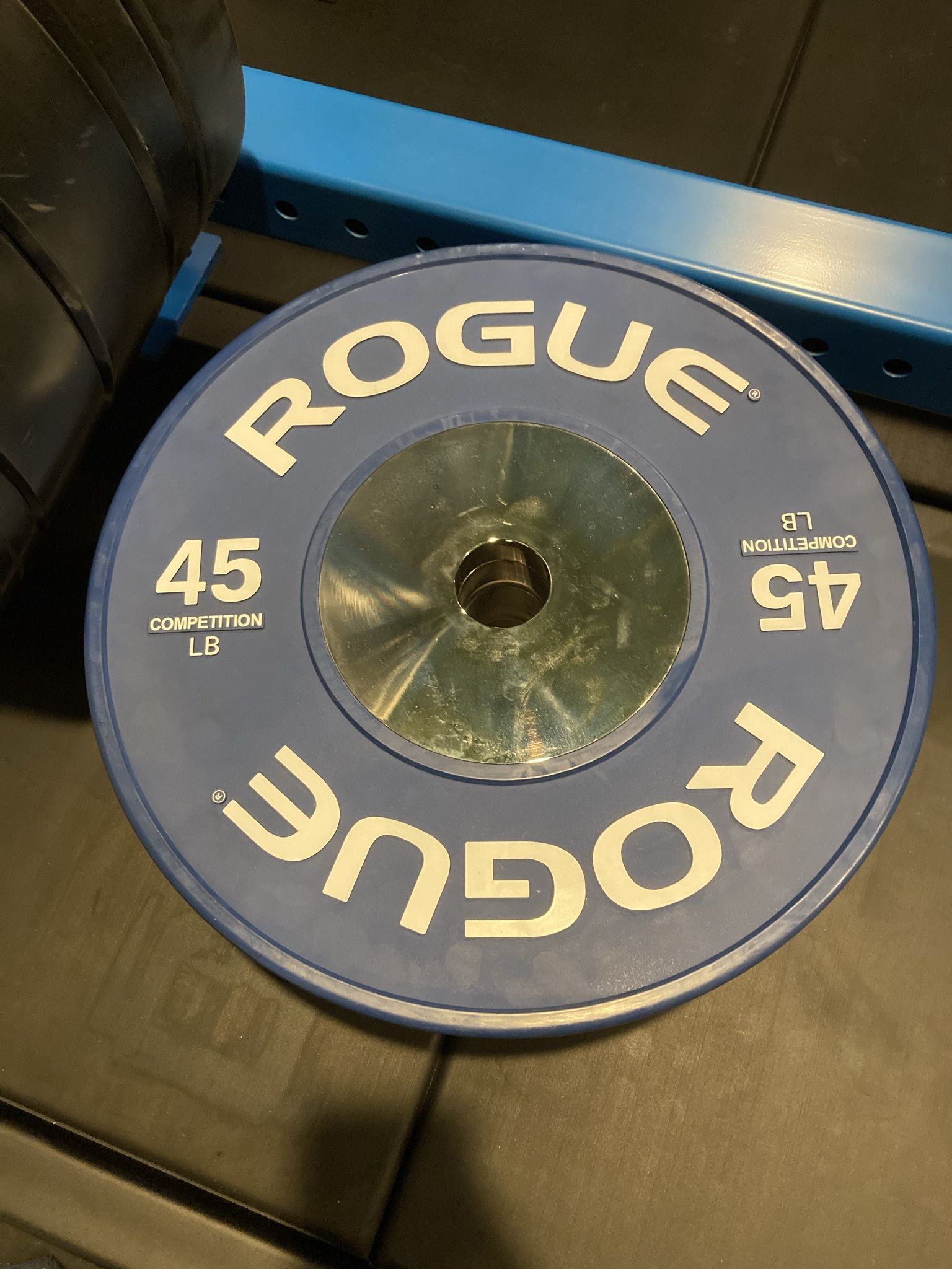 Single (1)  45 Lb Rogue Competition Olympic Bumper Plate