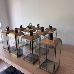 Decor: Rustic Vintage Antique Lantern - 10 Total