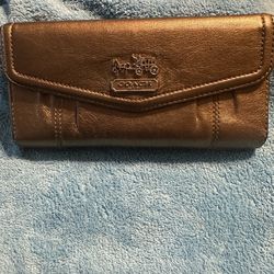 Coach metallic wallet
