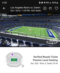 Rams Season Tickets (2) For Sale