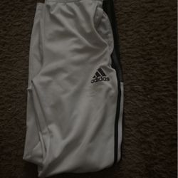 White , black  size small Adidas pants