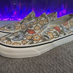Vans Floral Slip Ons