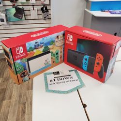 Nintendo Switch Gaming Console - 90 DAY WARRANTY - $1 DOWN - NO CREDIT NEEDED 
