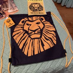 Lion, King Drawstring, Backpack With Play Bill