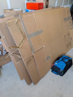 Wardrobe + moving boxes