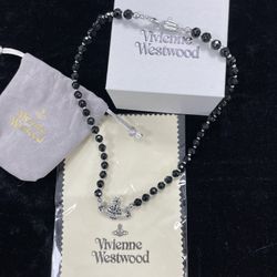 Vivienne Westwood Black and Silver Choker