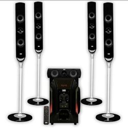 Acoustic Audio AAT1000 Tower 5.1 Home Theater Speaker System with 8″ Subwoofer