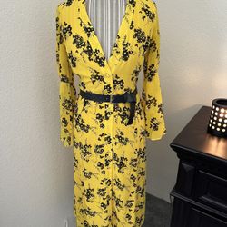 Yellow Floral Dress