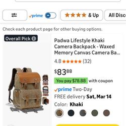 PADWA camera Backpack