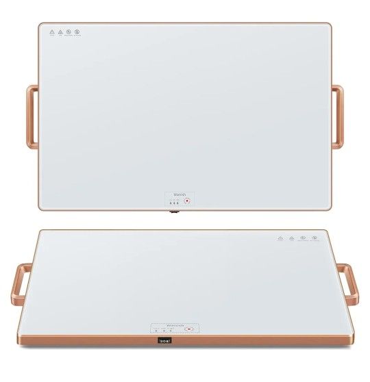 White Electric Warming Mat Tray for Food XXL 32”x18” Retails $132