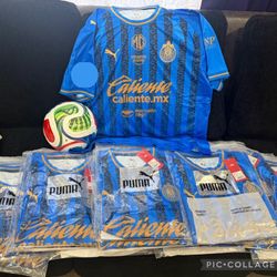 S,M,L,Xl,2XL,3XL,4XL slim fit available Soccer Chivas Guadalajara new jersey 3rd kid blue  2026 azul terser uniforme el rebaño sagrado  New Jersey  20