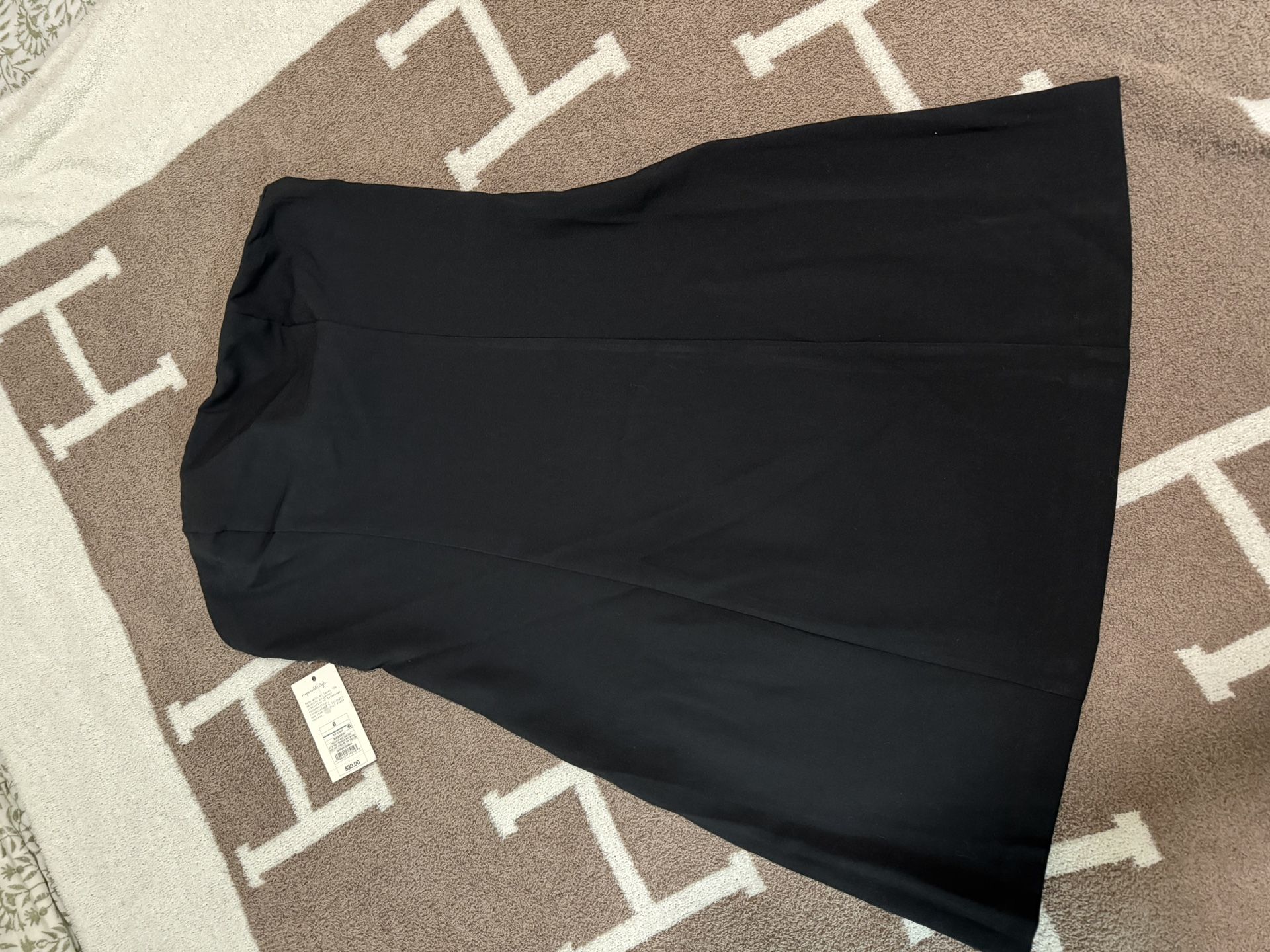 A New Day, Black Strapless, Mini Dress