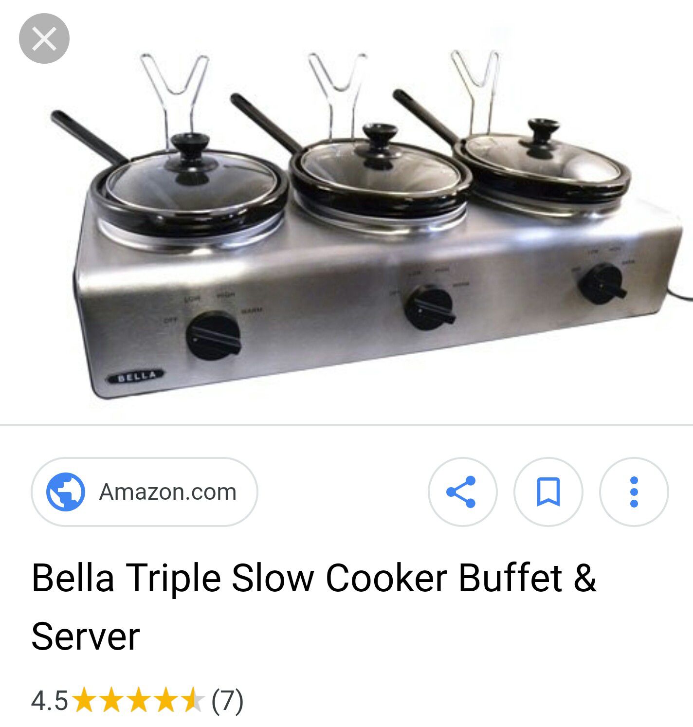 Bella Triple Slow Cooker for Sale in American Fork, UT - OfferUp