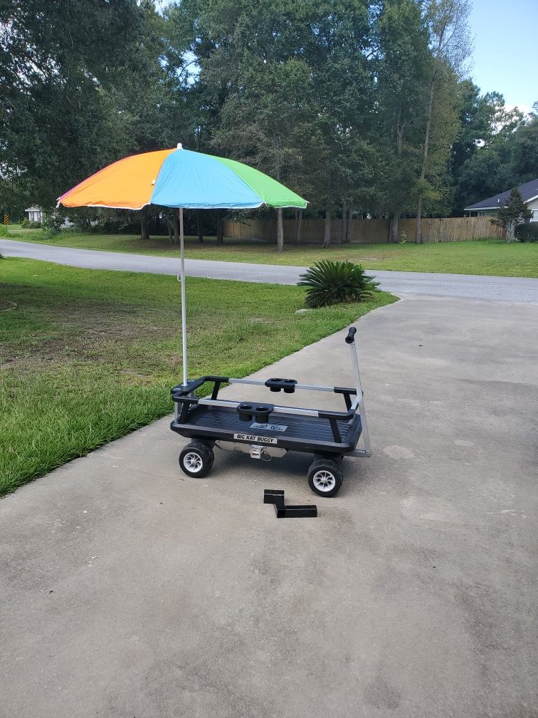Big kat Buggy with receiver extension to put on back of vehicle