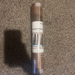 VEELIKE 15.7”x394” Brown Peel and Stick Wallpaper