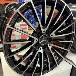 18” Mercedes Rims Black silver Machined