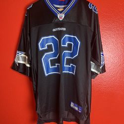Emmit smith Black Vintage Cowboys Jersey Rare Reebok Sz-L