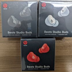 Beats Studio Buds Wireless Bluetooth Black White Red New Sealed 
