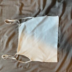 White Open Back Tank Top Size Medium 