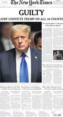 New York Times Front Page May 31 2024