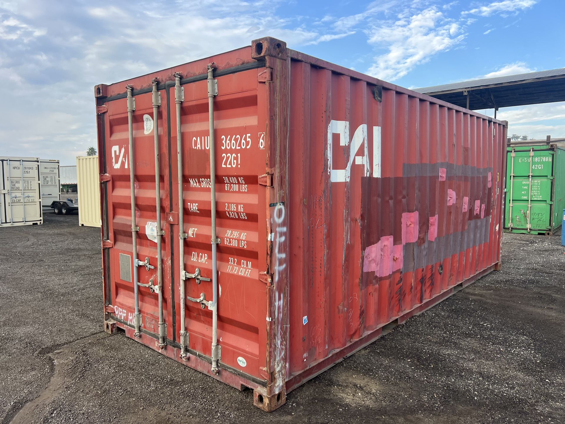 20 FOOT USED STD SHIPPING CONTAINER 
