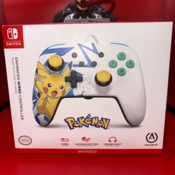 Nintendo Switch Wired Controller – Pokémon Pikachu High Voltage Edition (PowerA) – NEW
