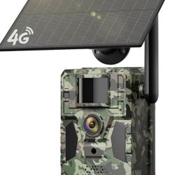 2K Live Video Cellular Trail Camera Built in 4G SIM Card Game Camera, Unlimited Photos & Video Transmission