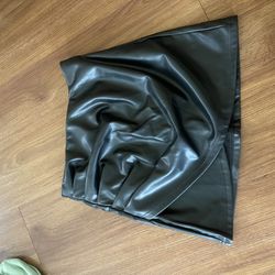 Leather Mini Skirt 